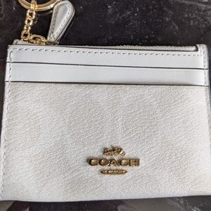 Coach Mini Skinny ID Case White